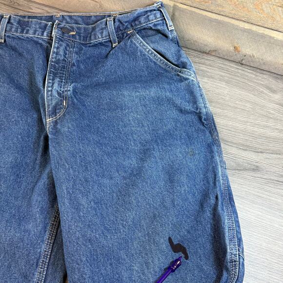 Carhartt FR Cat 2 Jeans Size 36x32 ATPV 16 NFPA Flame Resist Carpenter Workwear - Picture 15 of 16